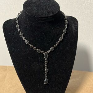 Black Rhinestone Necklace